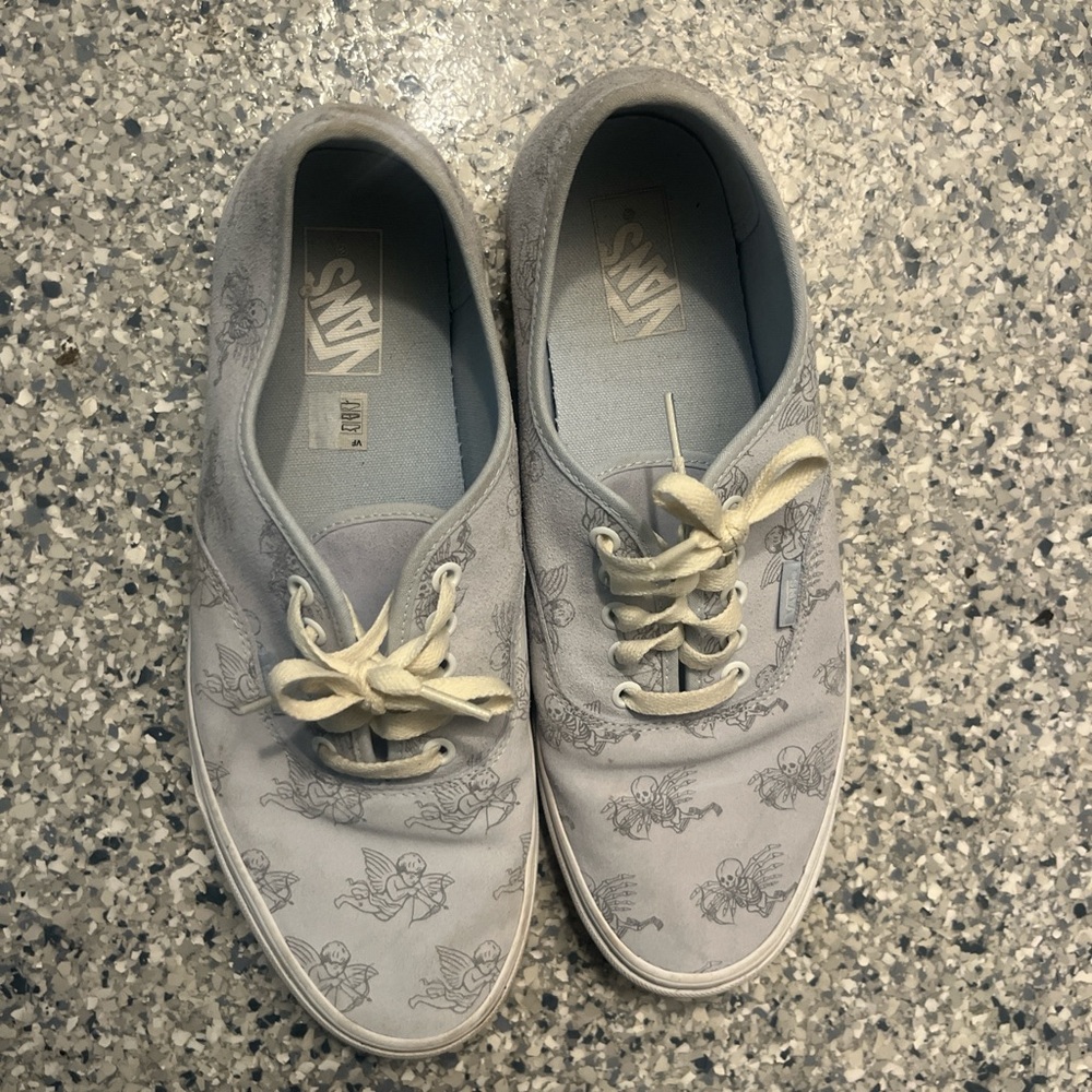 Vans Light Blue Sneakers with White Laces